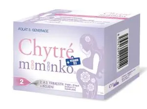 Chytré miminko metylfolát 2 s DHA 30 tablet + 30 kapslí