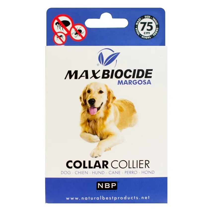 MAX BIOCIDE Collar dog antiparazitní obojek pro psy 75 cm