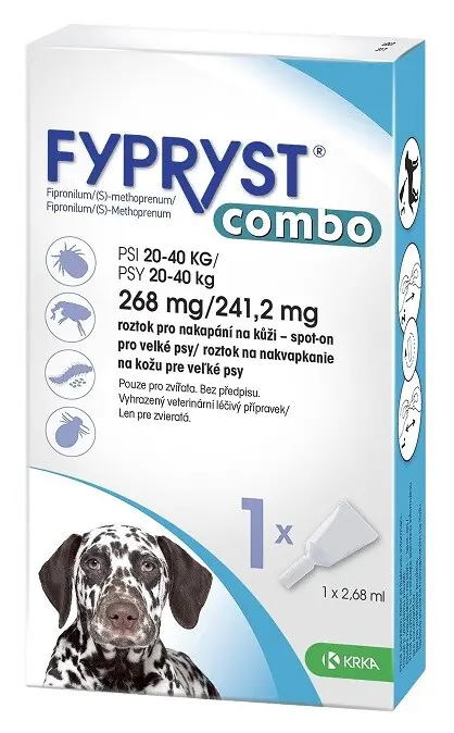 Fypryst combo spot-on pro psy 20-40kg 1x2.68ml