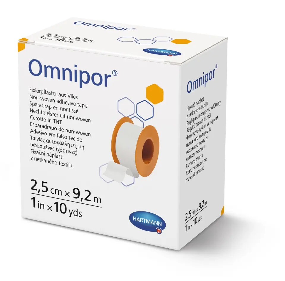 Náplast Omnipor netkaný textil 2.5cmx9.2m/1ks