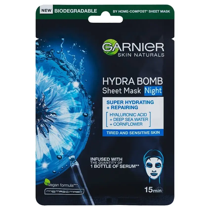 Garnier Hydratační textilní maska noční Moisture Bomb