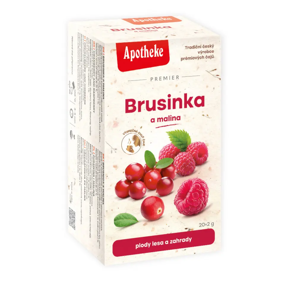 APOTHEKE Brusinka a malina 20 sáčků