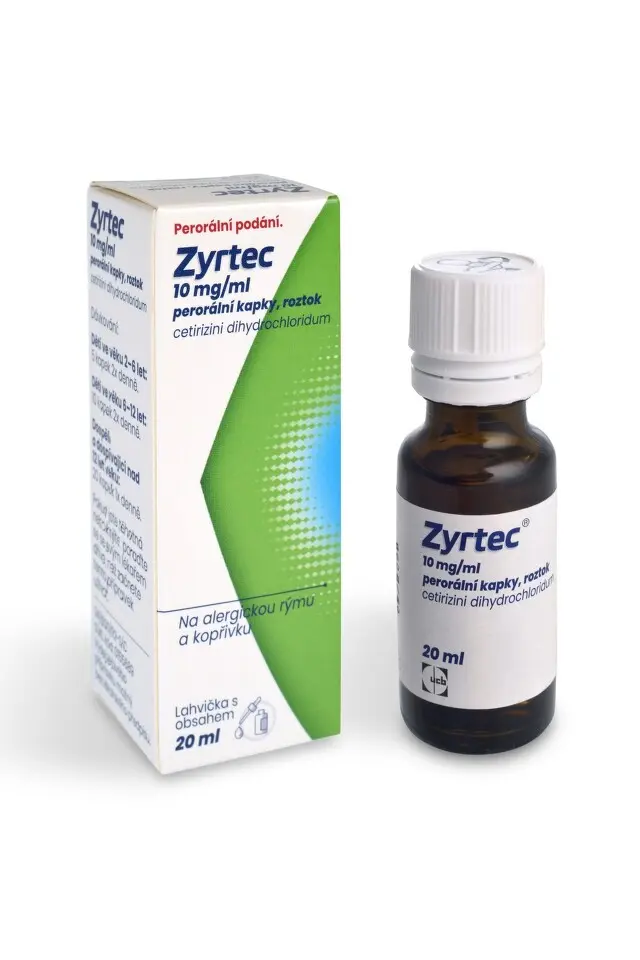 Zyrtec 10mg/ml kapky  20ml