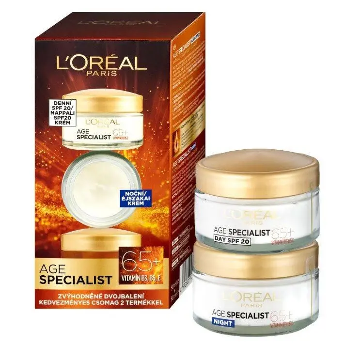 L'Oréal Paris Age Specialist 65+ sada denní a noční pleťový krém 2 x 50 ml
