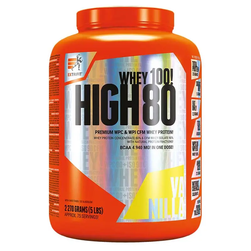 Extrifit High Whey 80 2270g vanilka
