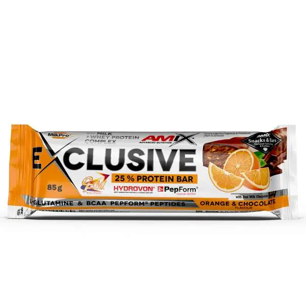 Amix Exclusive Protein Bar 85 g orange chocolate
