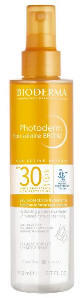 BIODERMA Photoderm BRONZ Opalovací voda pro bronzové opálení SPF 30 200 ml