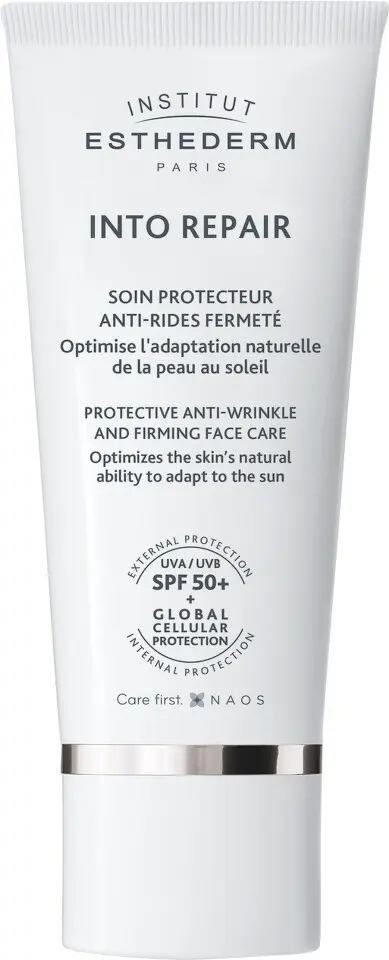 Institut Esthederm Into Repair Protivráskový ochranný krém pro pleť netolerující slunce SPF 50+ 50 ml