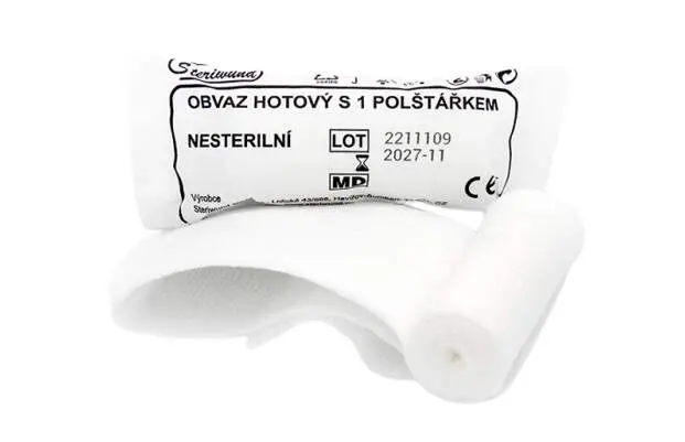 Obvaz hotový s 1 polštářkem nesterilní Steriwund