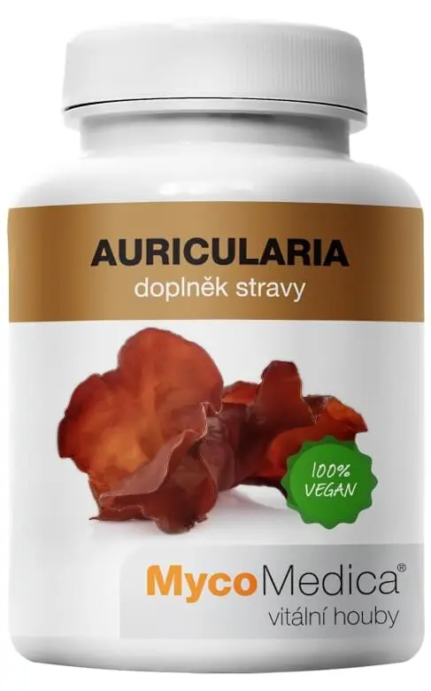 MycoMedica Auricularia, extrakt v optimální koncentraci, 90 rostlinných kapslí