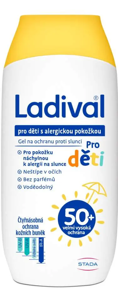Ladival dětská alergická pokožka gel na ochranu proti slunci OF50+ 200ml