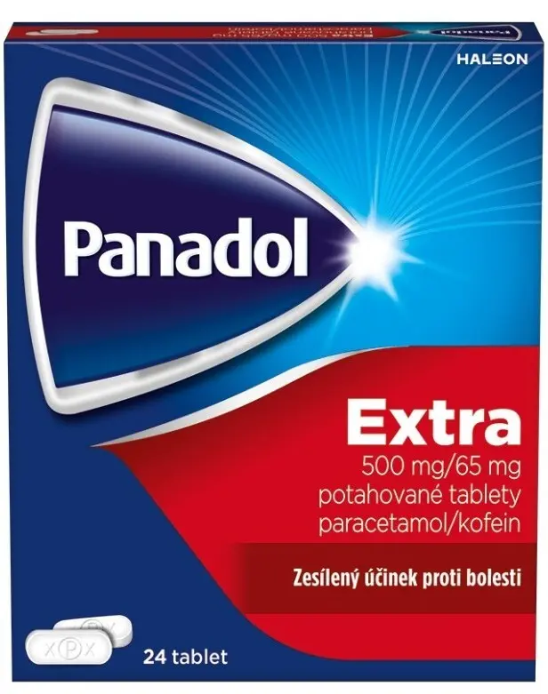 PANADOL EXTRA 500MG/65MG TBL FLM 24 IV