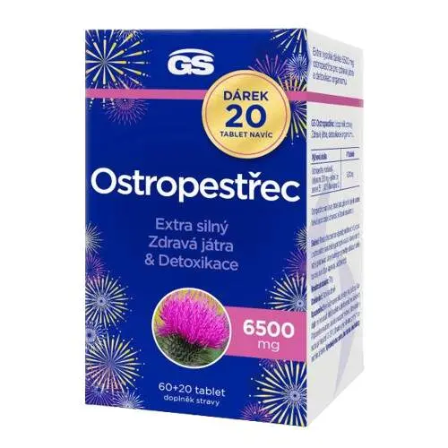 GS Ostropestřec 6500mg tbl.60+20 dárek