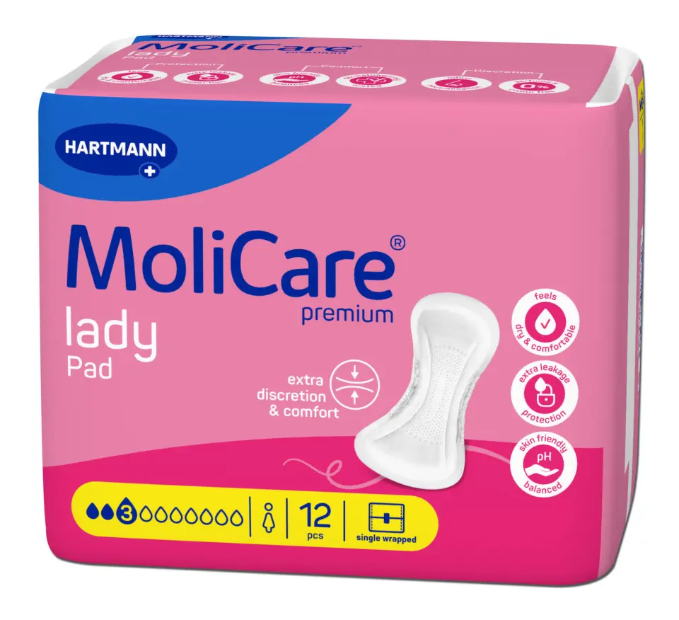 MoliCare Lady Pad inkontinenční vložky 3kap.12ks