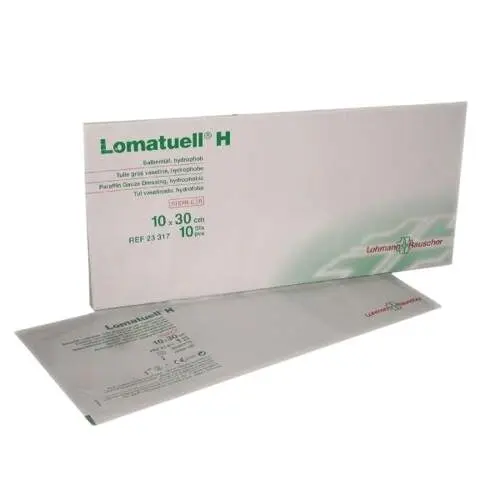 LOMATUELL H - STERILNÍ MASTNÝ TYL 10cm x 30cm, 10ks