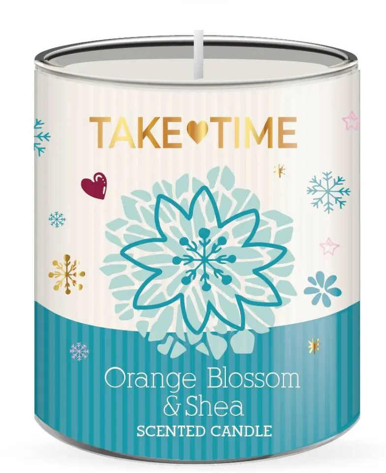 TAKE TIME Vonná svíčka Orange Blossom&Shea 200g