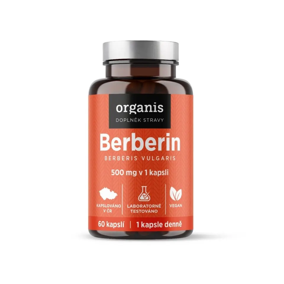 ORGANIS Berberin extrakt 97% 500 mg 60 kapslí