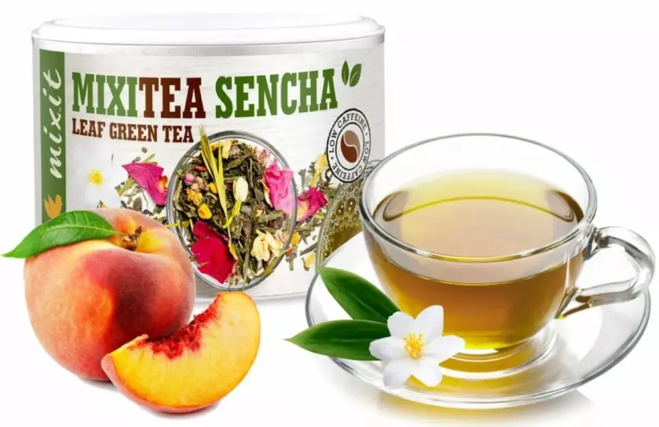 Mixi MixiTea Zelený čaj Senza Broskev 65g