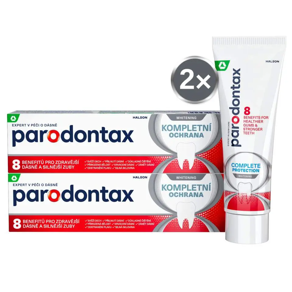 Parodontax Kompletní ochrana Whitening zubní pasta 75ml - balení 2 ks