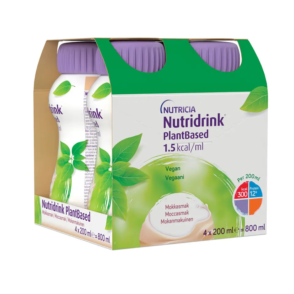 NUTRIDRINK PLANTBASED S PŘÍCHUTÍ KÁVY 4POR SOL 4X200ML