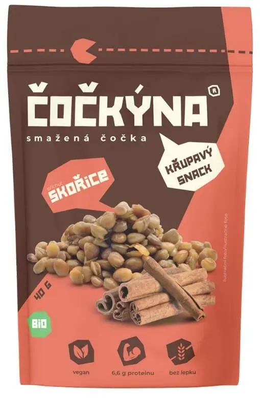 Čočkýna Smažená Čočka Bio 40 g skořice