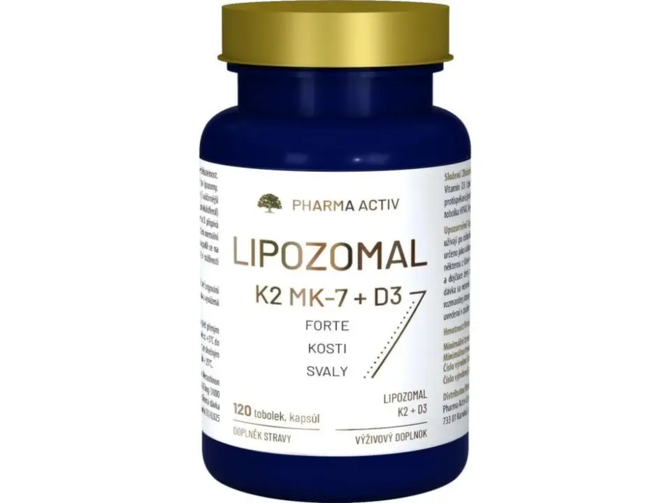 Lipozomal K2 MK7 + D3 forte tob.120