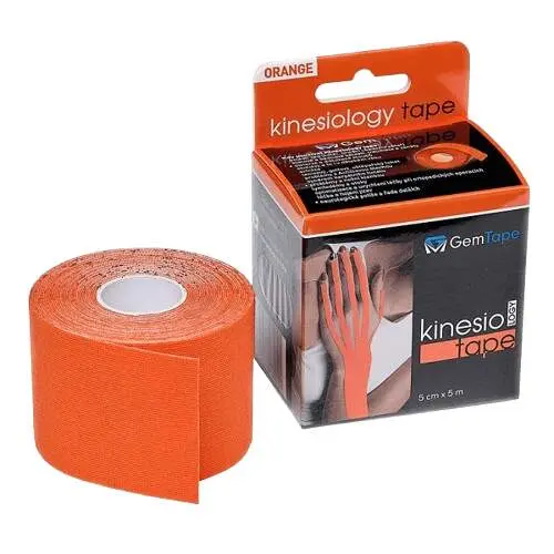 GM kinesiology tape 5cmx5m oranžový