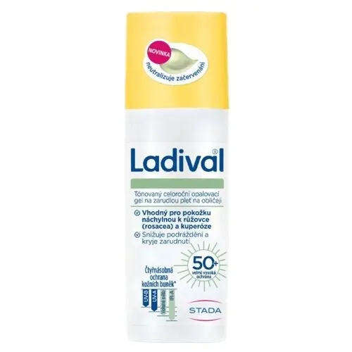 Ladival opalovací gel zarudlá pleť a obličej OF50+ 50ml