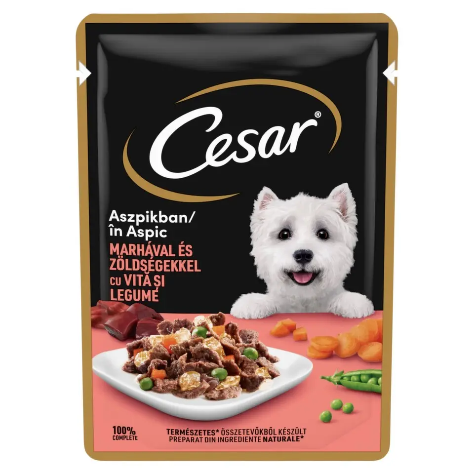 Cesar Tasty kapsa hovězí se zeleninou v želé 100g