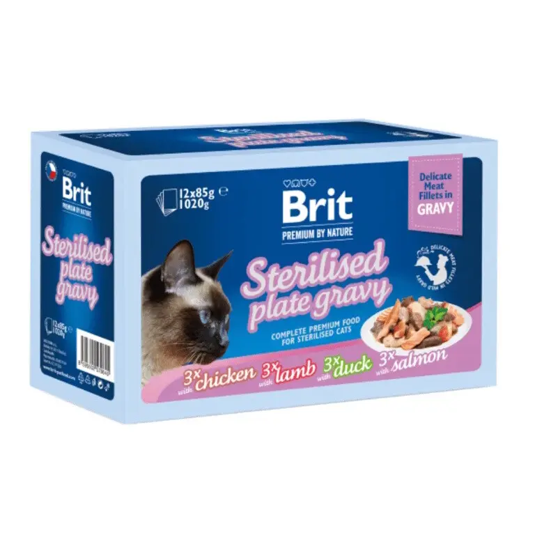 Brit Premium Cat D Fillets Gravy FamPlate Sterilised 1020g