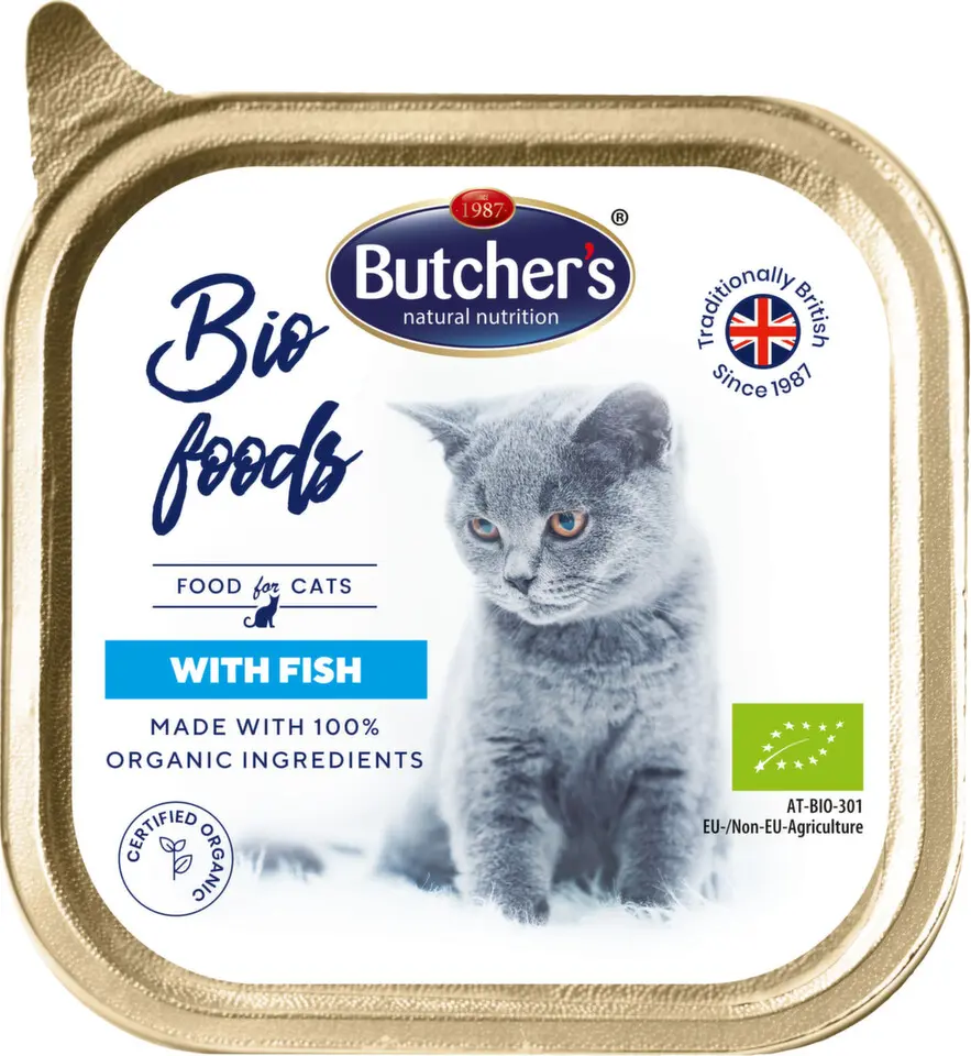 Butcher's Cat Bio Foods s rybou vanička 85g + Množstevní sleva