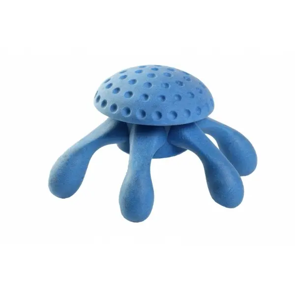 Hračka pes OCTOPUS MAXI plov. z TPR modrá Kiwi