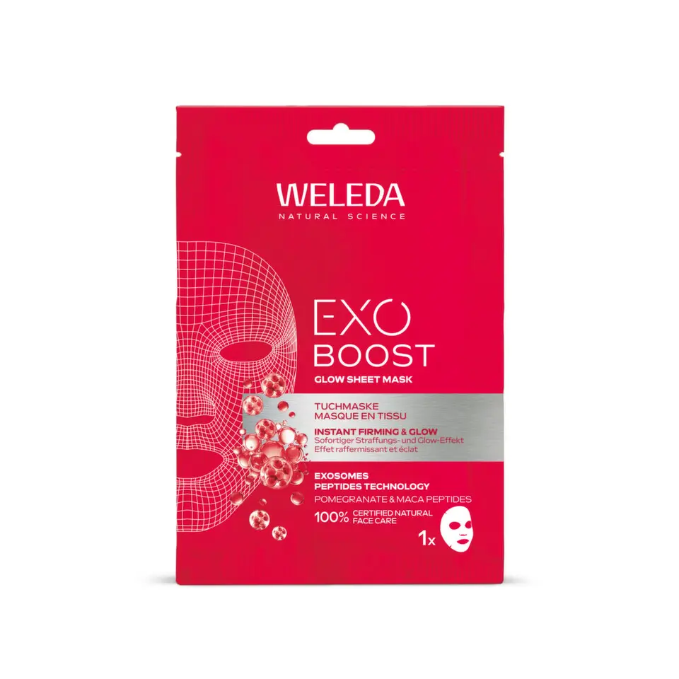 Weleda Exo Boost Zpevňující maska Granátové jablko a Maca-peptidy 20 ml