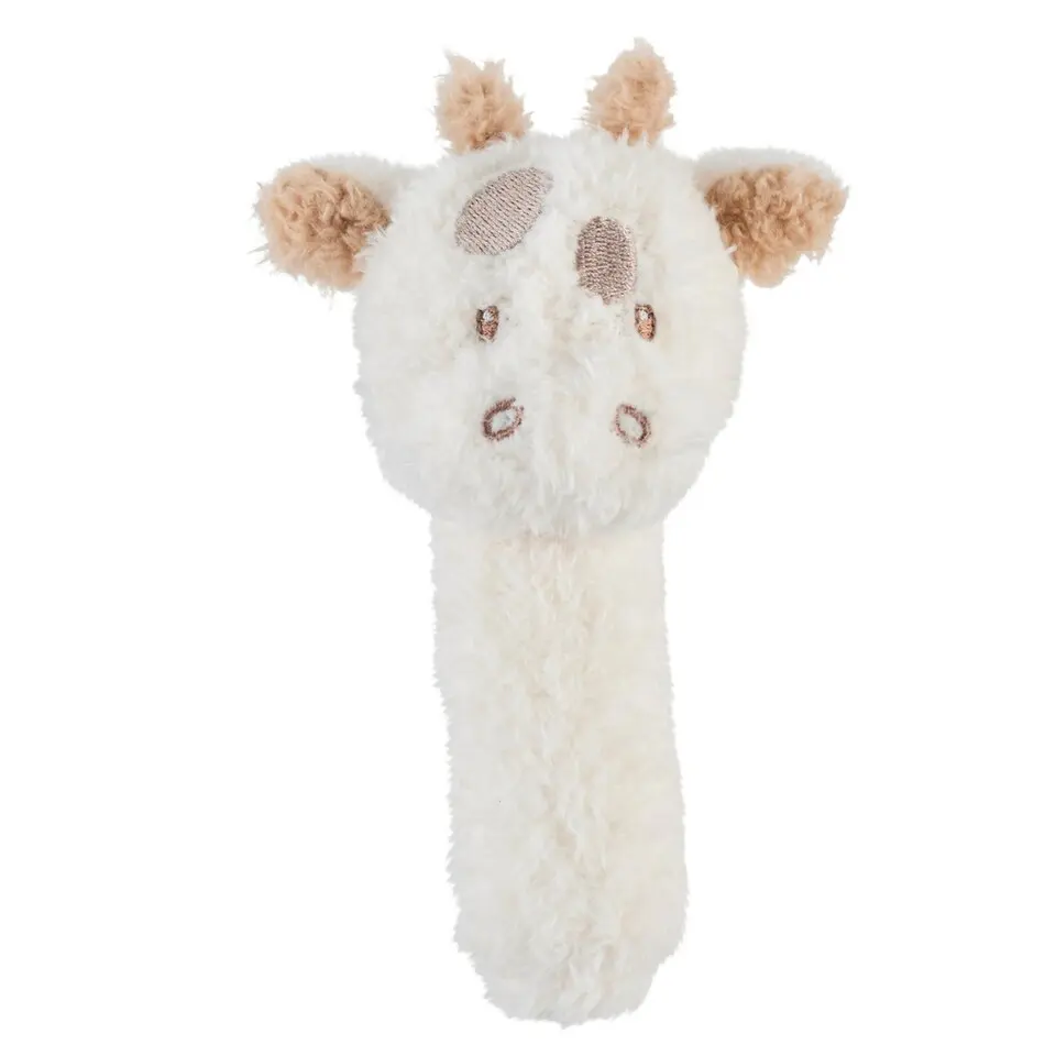 NATTOU Hračka plyšová chrastítko Teddy žirafa 14 cm, 0m+