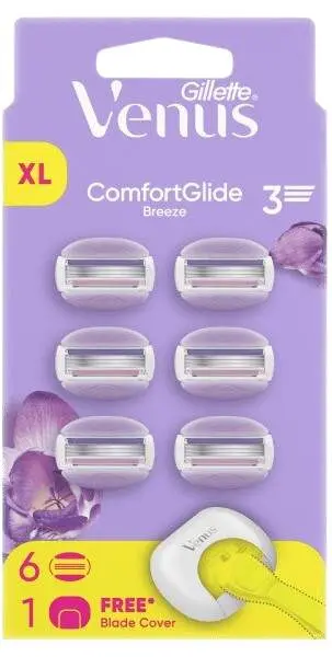 Gillette Venus Comfort Glide Dámské holicí hlavice Breeze 6 ks