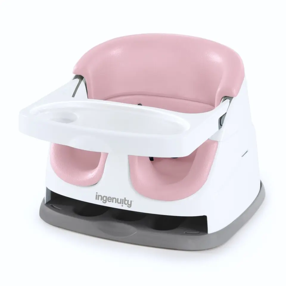 INGENUITY Jídelní židlička na židli 2v1 Baby Base? Peony 6m+ do 22kg