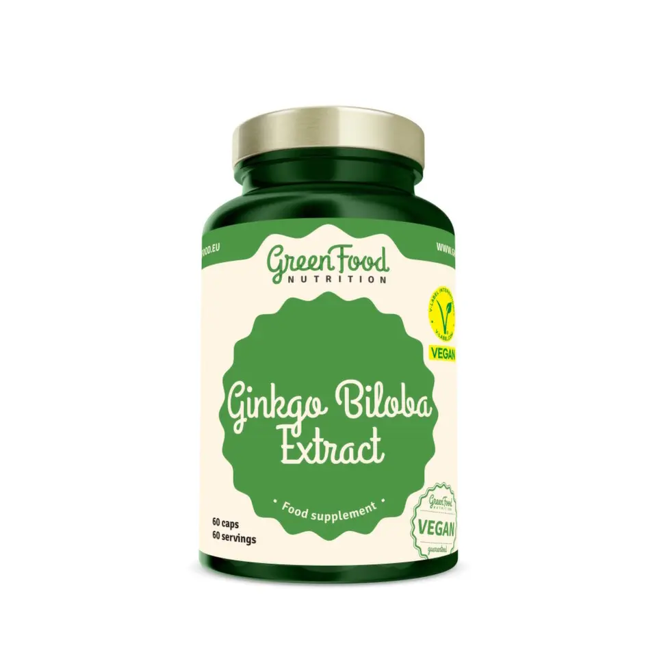 GreenFood Ginkgo Biloba Extract 60 kapslí