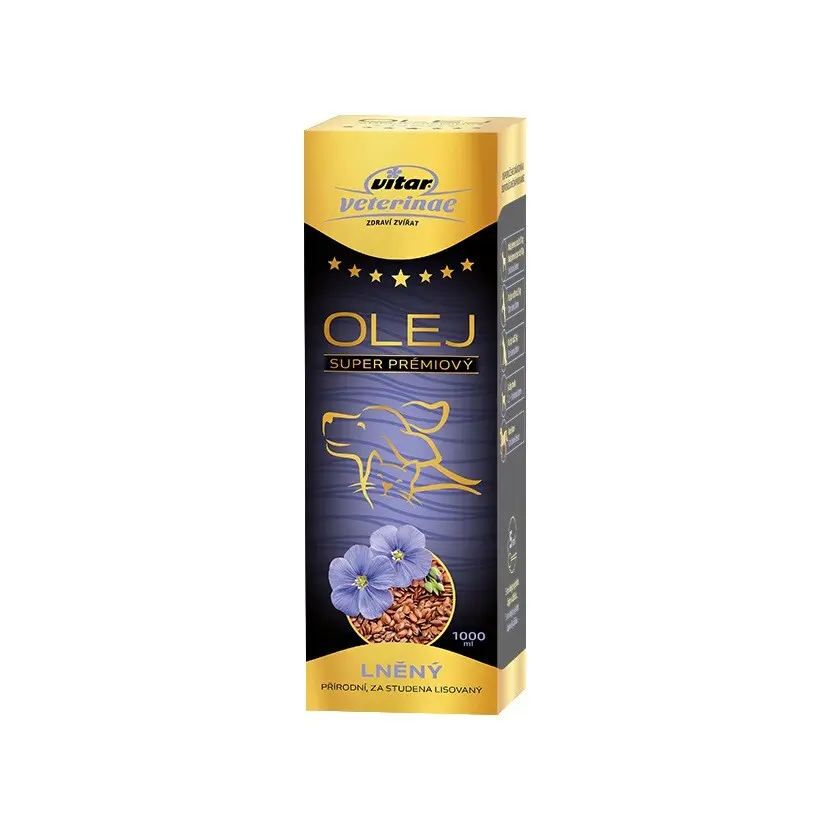 Vitar Veterinae lněný olej 1000ml