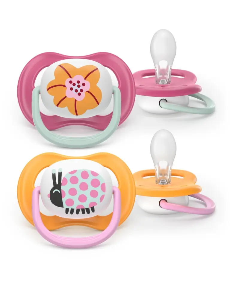 Philips AVENT UltraAir dudlík 6-18m růž/oran.2ks