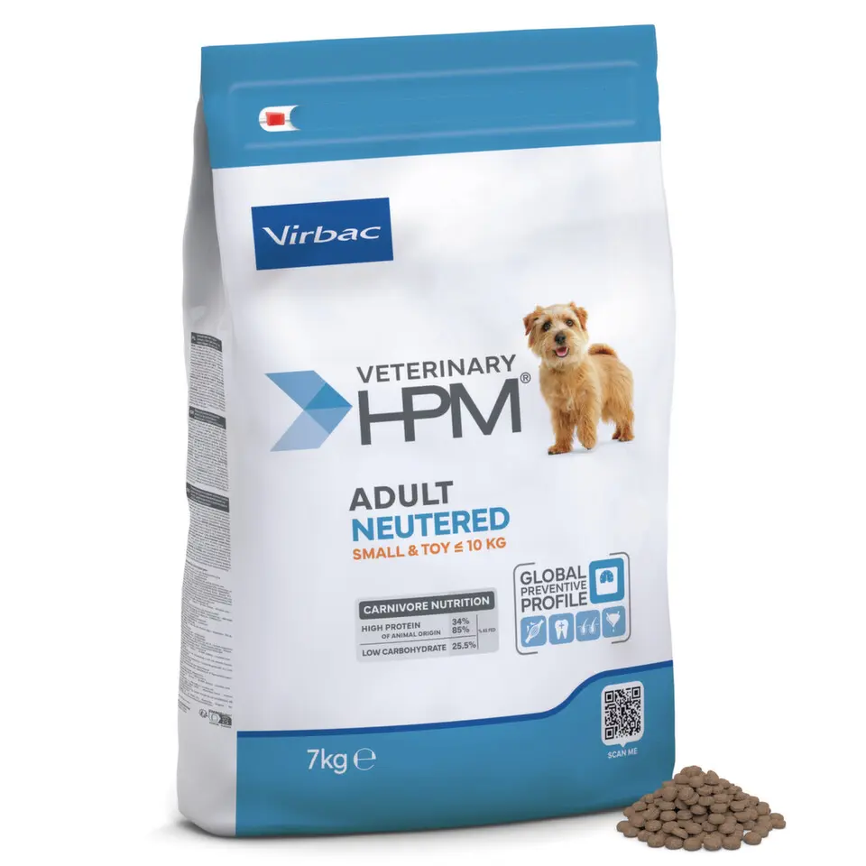 VET HPM Adult Neutered Small & Toy Dog, 7 kg