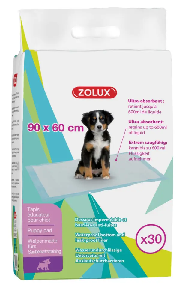 Podložka štěně 90x60cm ultra absorbent bal 30ks Zolux