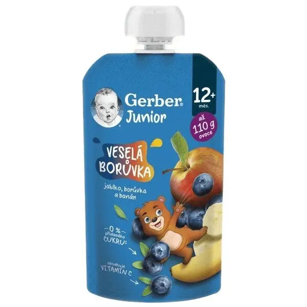 Gerber Junior Veselá borůvka kapsička 110g 12m+