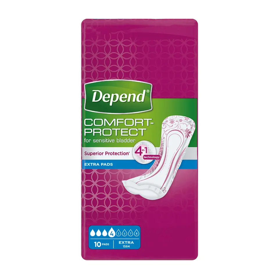 Depend Pads Extra inkontinenční vložky ženy 10 ks