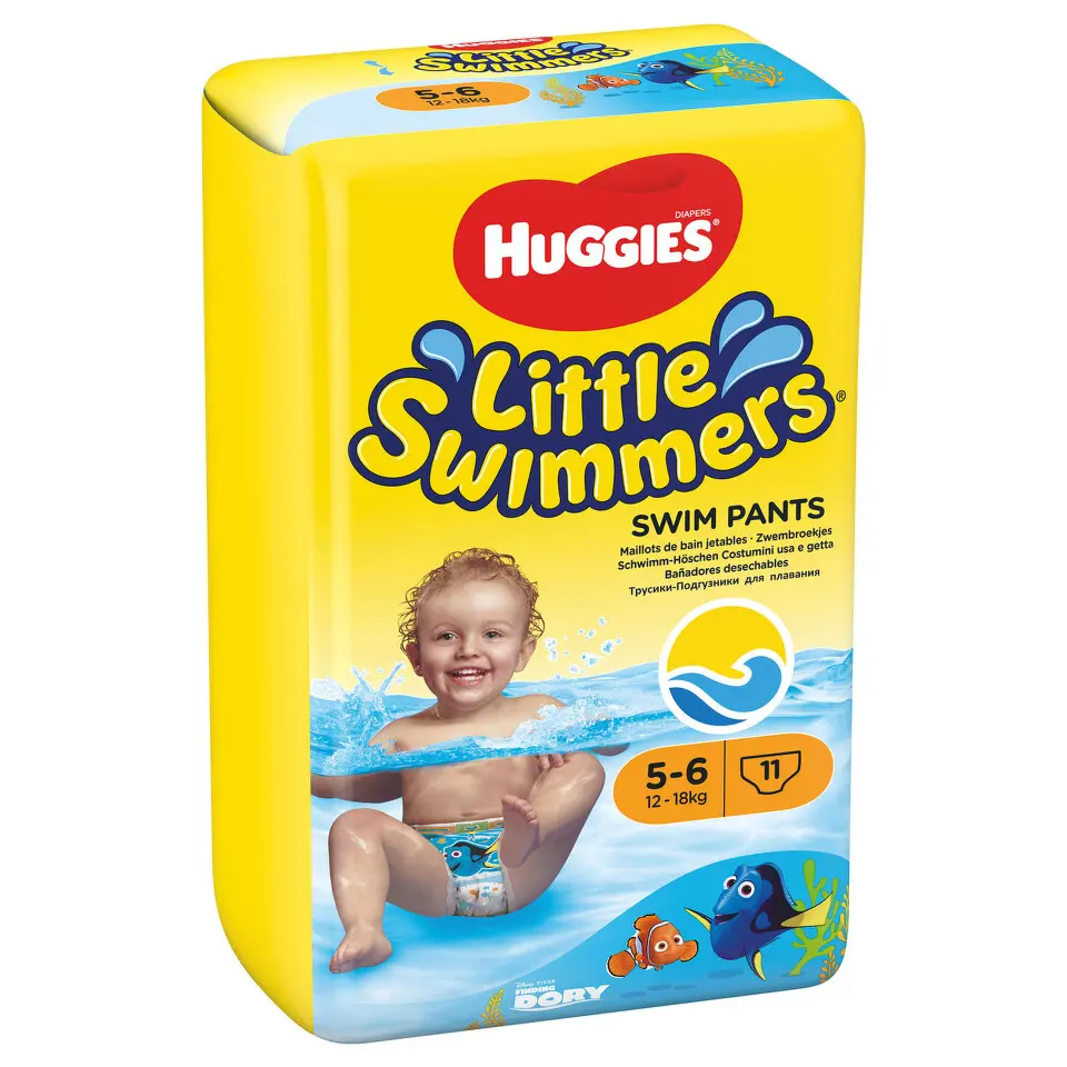 Huggies Little Swimmers natahovací plenky na plavání 5-6 12-18 kg 11 ks