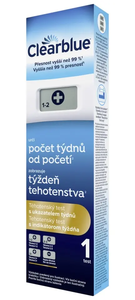 Clearblue digit.těhot.test s ukazatelem týdnů 1ks