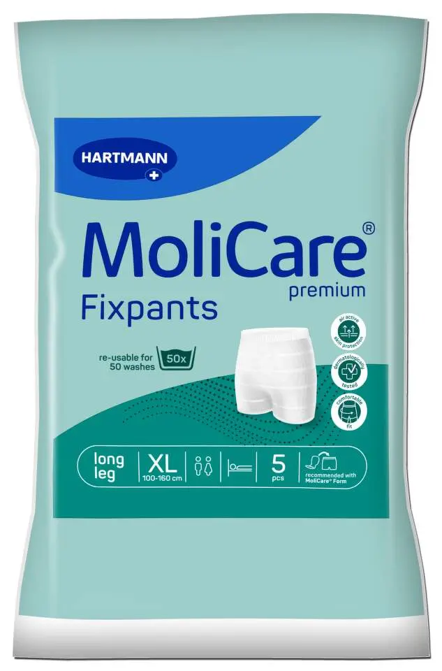 FIXAČNÍ KALHOTKY MOLICARE PREMIUM FIXPANTS XL OBVOD BOKŮ 100-160CM,5KS