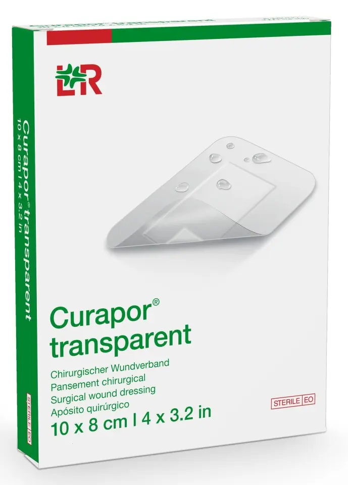 Náplast Curapor Transparent steril.10x8cm 25ks
