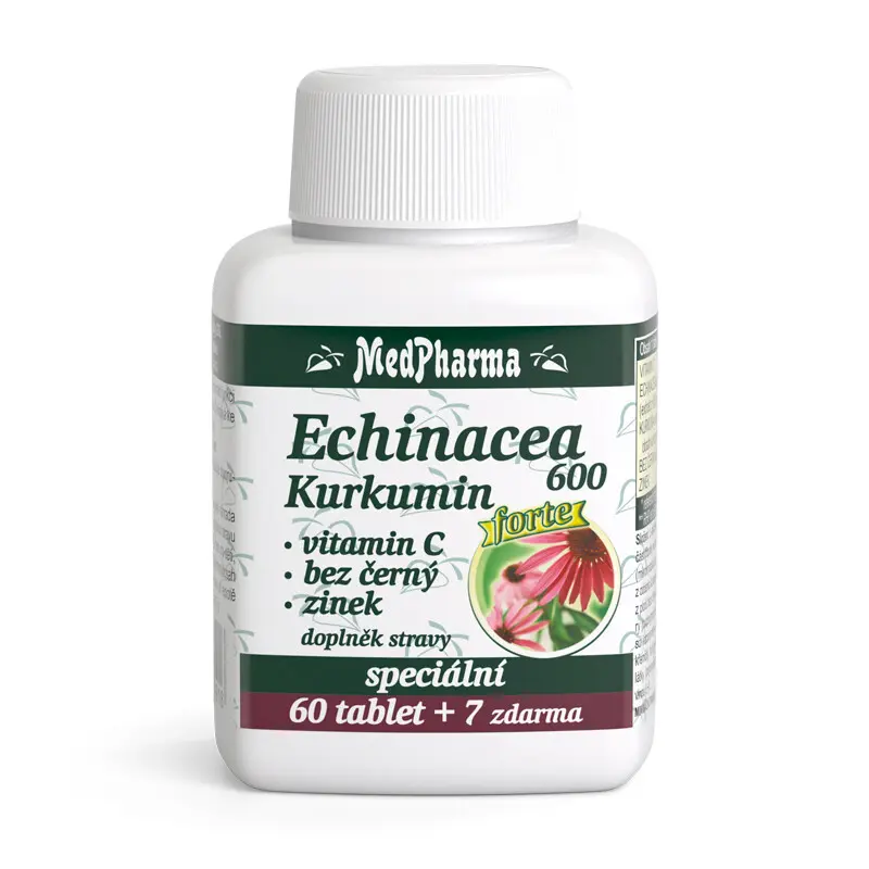 MedPharma Echinacea 600 Forte+kurkumin tbl.67