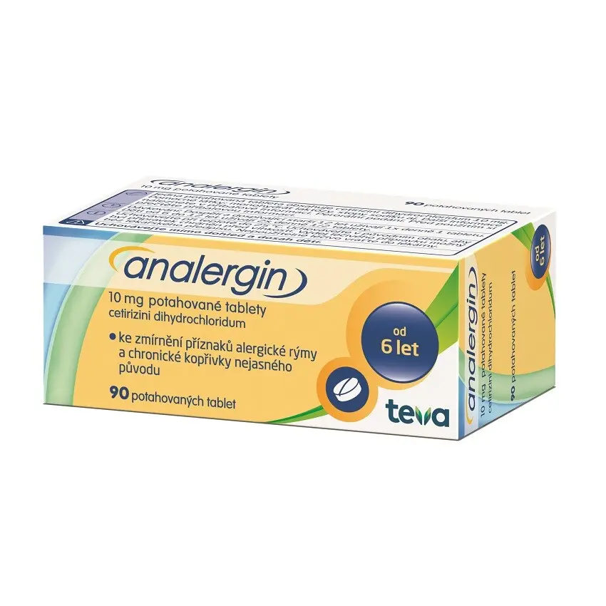 Analergin, 10 mg, 90 potahovaných tablet