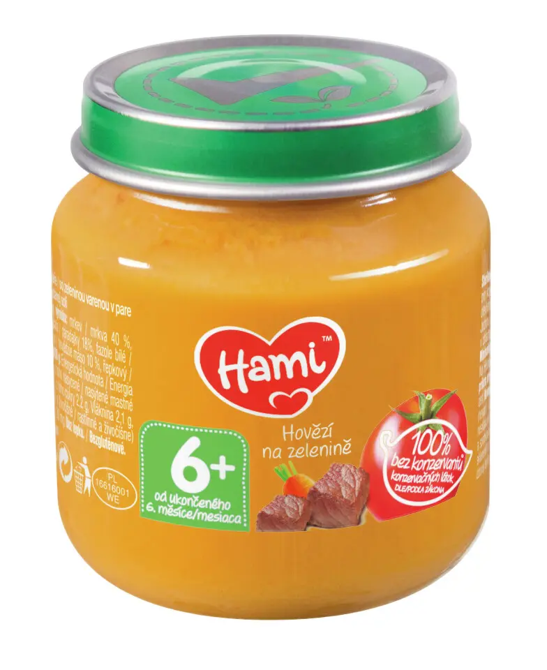 Hami Hovězí na zelenině 125 g